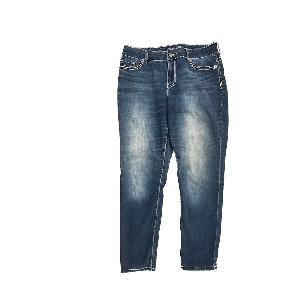 Maurices High Rise Jegging Women's size LP Large‎ Petite Dark Blue Denim jeans